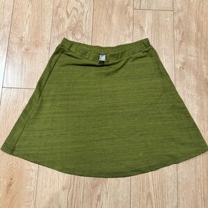 American Apparel A-Line Skirt in Forest Green